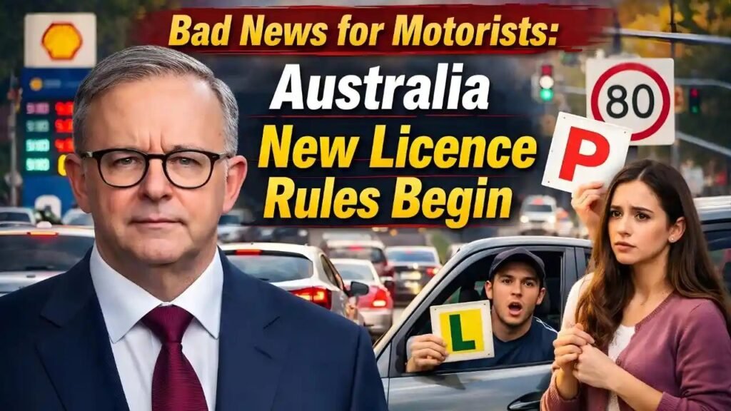 Bad News for Motorists: Australia New Licence Rules Begin January 2026