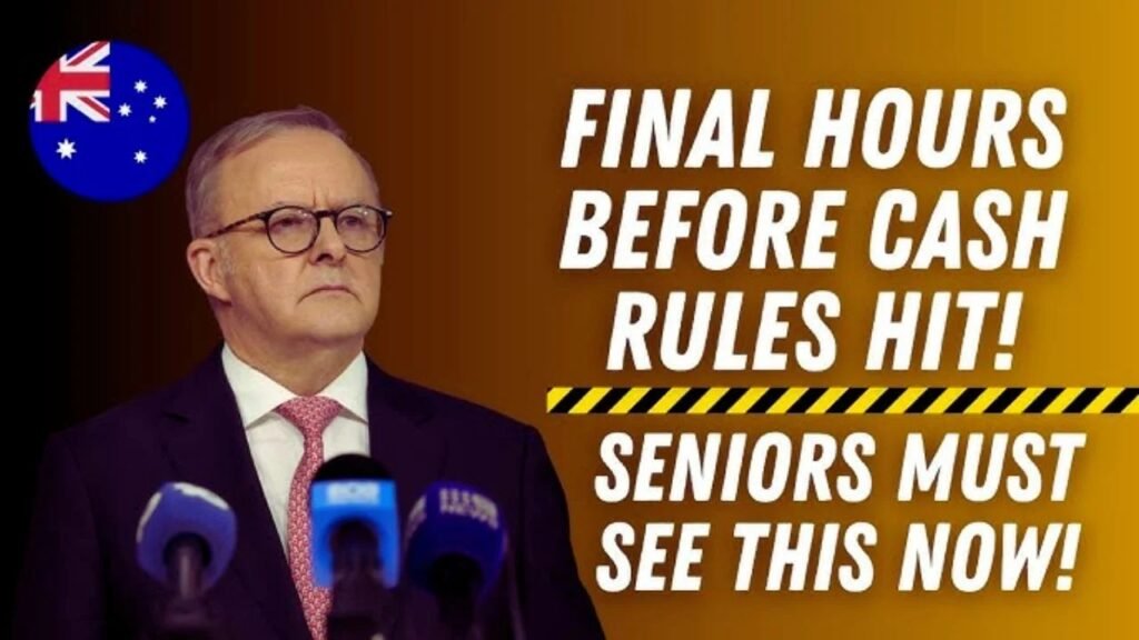 FINAL HOURS! Australia’s New Cash Rules for Seniors Start Tomorrow – What You Need to Know